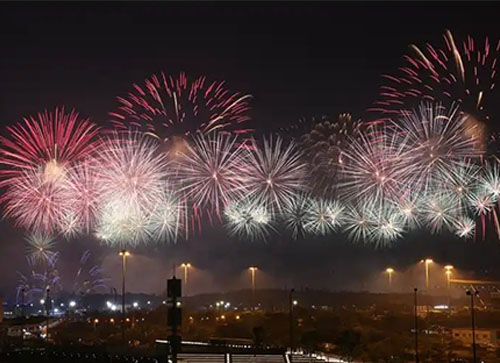 梓潼县焰火晚会